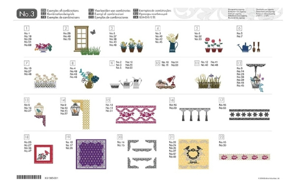 Коллекция рисунков для домашнего декора Brother CAUSB3 (арт. CAUSB3)