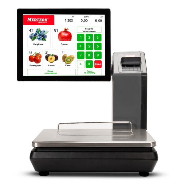 Весы с печатью этикеток Mertech M-ER 725 PM-15.2 (15″, USB, Ethernet, Wi-Fi) (арт. 3635)