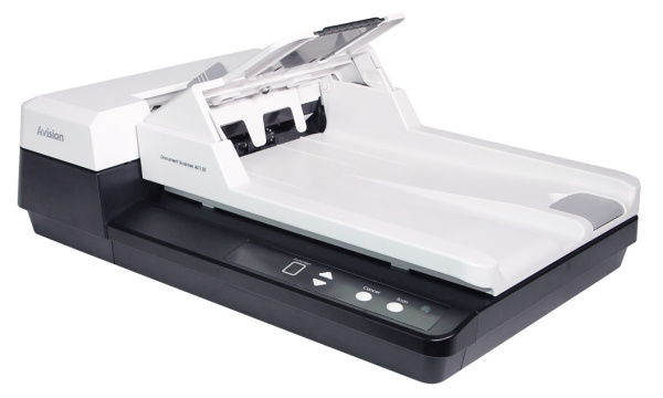 Сканер документов Avision AD130 с планшетным модулем (2017). Нагрузка 3000 страниц в день (арт. 000-0875-07G)