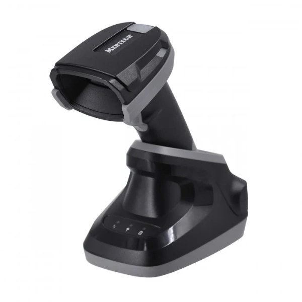 Беспроводной сканер штрих-кода Mertech CL-2410 BLE Dongle P2D USB black + зарядно-коммуникационная подставка (Cradle) (арт. 4886)