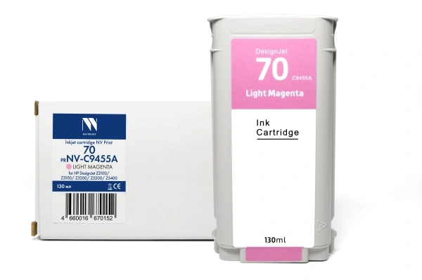 Струйный картридж NVP 70 (NV-C9455A) Light Magenta для HP DesignJet Z2100/Z3100/Z3200 (130 мл)