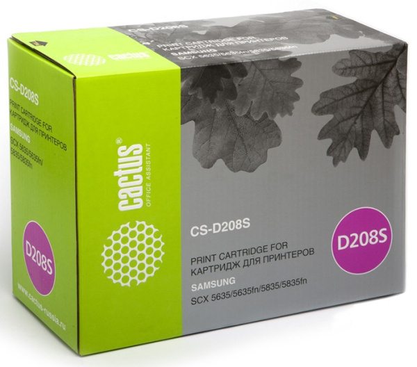 Картридж Cactus Тонер Картридж CS-D208S черный для Samsung (7500стр.) (арт. CS-D208S)