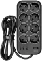 Сетевой фильтр Powercom SP-08 USB03AB (арт. SP-08 USB03AB)