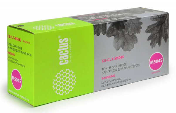 Картридж Cactus пурпурный (1800стр.) для Samsung (арт. CS-CLT-M504S)