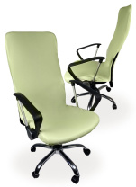 Чехол на компьютерное кресло ГЕЛЕОС 528М (размер М, кожа, зеленый чай) (арт. ГЧ00528М)