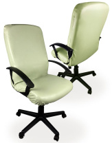 Чехол на компьютерное кресло ГЕЛЕОС 528Л (размер L, кожа, зеленый чай) (арт. ГЧ00528Л)