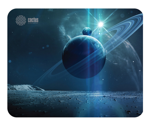 Коврик для мыши Cactus средний, черный, 300x250x2мм (арт. CS-MP-P03M)