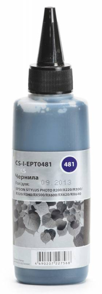 Чернила Cactus черный 100мл для Epson (арт. CS-I-EPT0481)