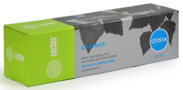 Картридж Cactus голубой (1000стр.) для HP (арт. CS-CF351A)