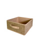 Короб ГЕЛЕОС раскладной с ручкой, «Миндаль» / Бежевый, 28х28х14 см (арт. МНД-186)