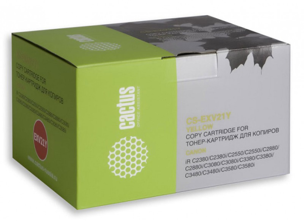 Картридж Cactus желтый (14000стр.) для Canon (арт. CS-EXV21Y)