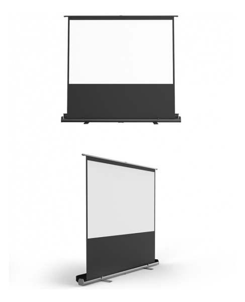 Экран для проектора SOK Cinema 16:9 напольный, переносной, ручной, 163x92см, черный (арт. SCPSF-163x92)