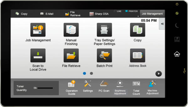 МФУ лазерное черно-белое Sharp MX-M1056EU (арт. MXM1056EU)