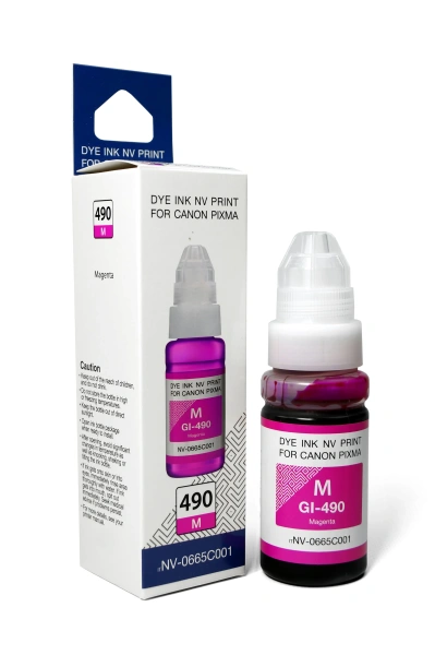 Чернила NVP GI-490M (NV-0665C001) для Canon Pixma G1400/G2400 (70 мл) Magenta (в коробке)