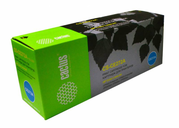 Картридж Cactus Тонер Картридж CS-CE272A желтый для HP (15000стр.) (арт. CS-CE272A)