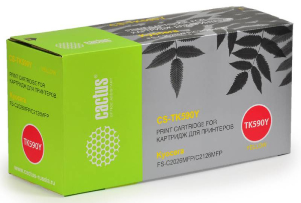 Картридж Cactus желтый (5000стр.) для Kyocera (арт. CS-TK590Y)