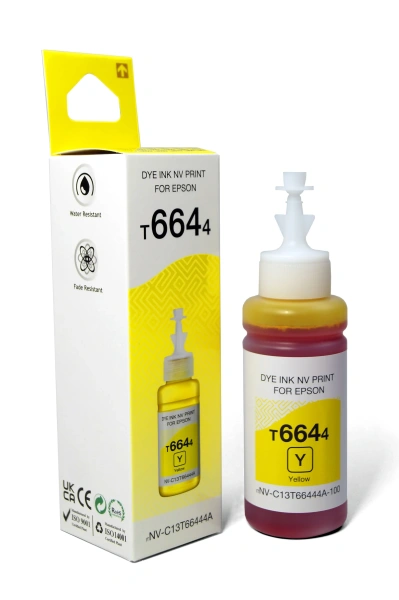 Чернила NVP T6644 (NV-C13T66444A) для аппаратов Epson (70 ml) Yellow (в коробке)