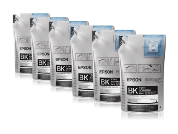 Картридж Epson UltraChrome DS Black T741100 (1 L x 6 packs) (арт. C13T741100)