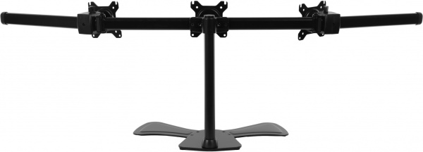 Кронштейн для двух мониторов Cactus серебристый 15″-27″ макс.8кг настольный поворот и наклон (арт. CS-VM-FE124D-AL)