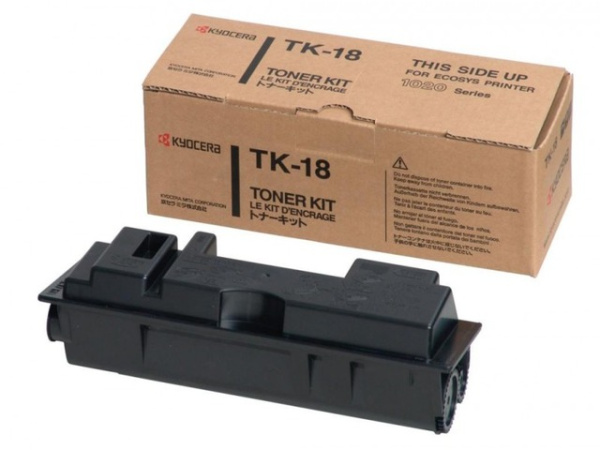 Оригинальный тонер-картридж Kyocera TK-18 (чёрный, 7200 стр.) (арт. 1T02FM0EU0)
