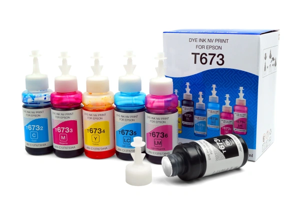 Чернила NVP T673 для принтеров Epson, набор 6 цветов по 100 мл