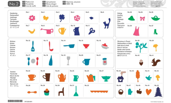 USB с дизайнами для аппликаций Brother CAUSB2 (арт. CAUSB2)