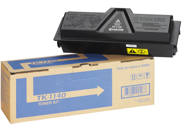 Оригинальный тонер-картридж Kyocera TK-1140 (чёрный, 7200 стр.) (арт. 1T02ML0NLC)