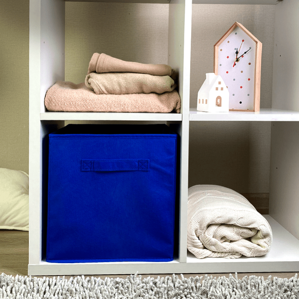 КОРОБ-кубик для хранения ГЕЛЕОС КУБ 33-5 (30х30х30 см) синий (арт. КУБ33-5)