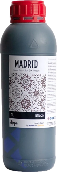 Экосольвентные чернила Dippa Madrid (чёрные, 1 л.) (арт. o3084)