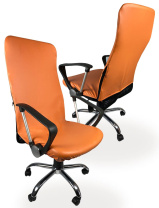 Чехол на компьютерное кресло ГЕЛЕОС 530М (размер М, кожа, светло-коричневый) (арт. ГЧ00530М)