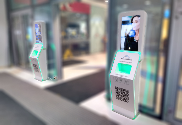 Бесконтактный напольный дезинфектор для рук с информационным экраном 1ART-GROUP 1АРТ-V (арт. 1АРТ-V)