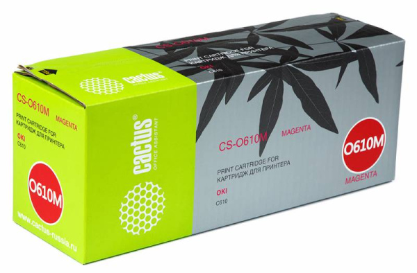 Картридж Cactus пурпурный (6000стр.) для Oki (арт. CS-O610M)