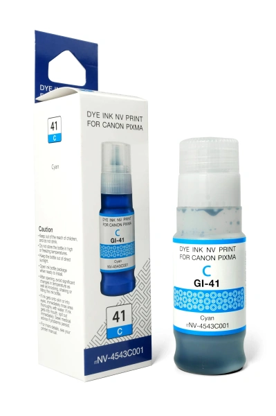 Чернила NVP GI-41 C (NV-4543C001) для Canon Pixma G1420, G2420 (70 мл) Cyan (в коробке)