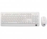Комплект клавиатура и мышь TESLA беспроводной, 10 м (1000 dpi) белый (арт. MKB-PRO)