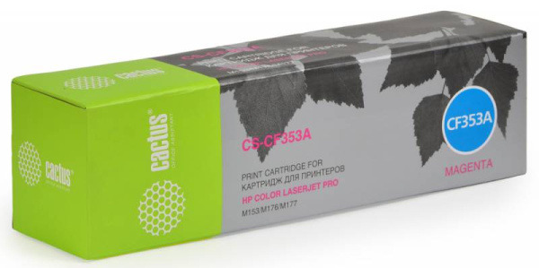 Картридж Cactus пурпурный (1000стр.) для HP (арт. CS-CF353A)