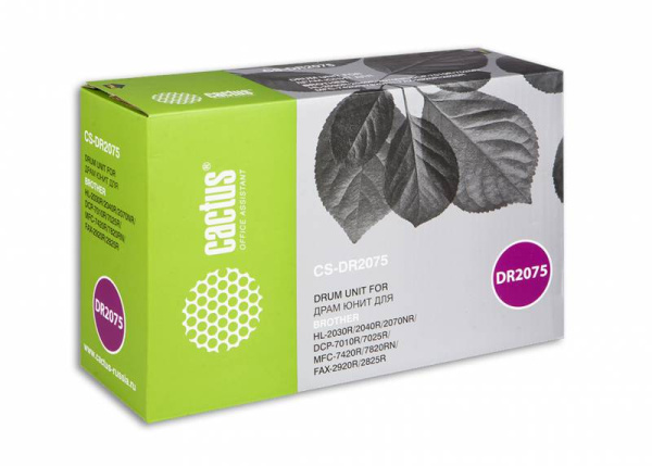 Фотобарабан Cactus черный ч/б:12000стр. для Brother (арт. CS-DR2075)