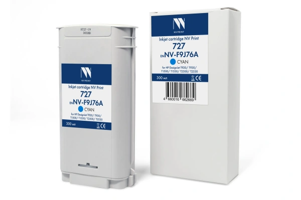 Струйный картридж NV Print 727 (NV-F9J76A) Cyan для HP DesignJet T920/T930/T1500/T1530/T2500/T2530 (