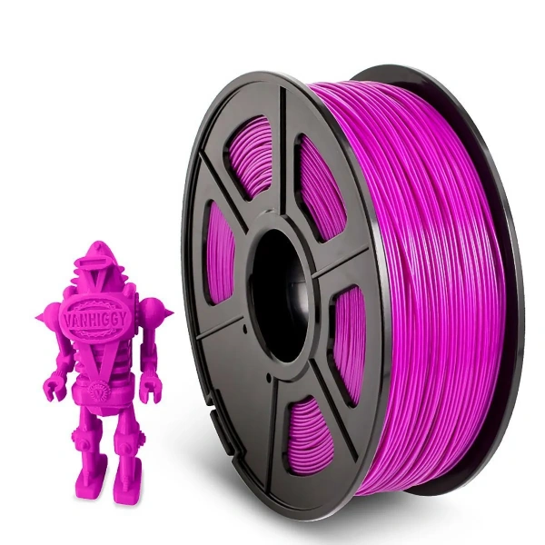 Филамент NVPRINT ABS фуксия для 3D печати, диаметр 1.75мм, длина 330 метров, масса 1 кг.