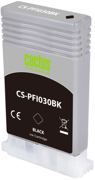 Струйный картридж Cactus (черный, 55 мл.) (арт. CS-PFI030BK)