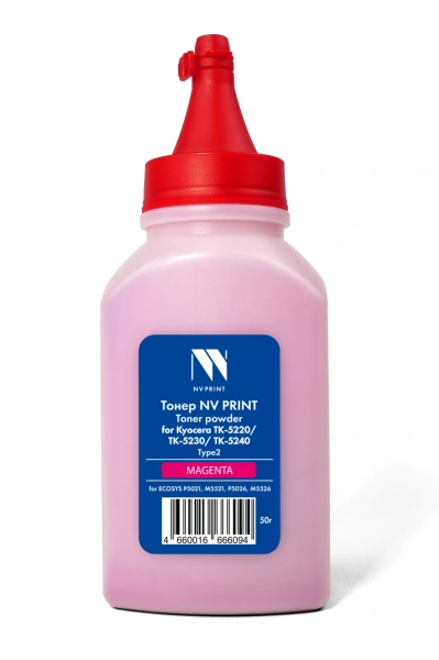 Тонер NVP для Kyocera TK-5220/TK-5230/TK-5240 Type2 (50г) Magenta