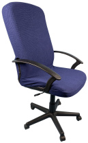 Чехол на компьютерное кресло ГЕЛЕОС 323Л (размер L, кубик, тёмно-синий) (арт. ГЧ00323Л)