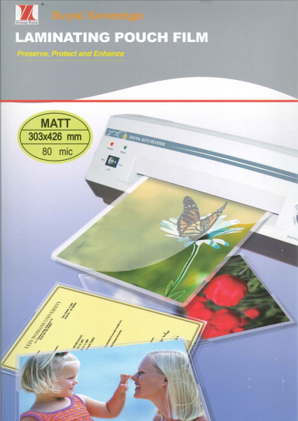 Пленка для ламинирования Royal Sovereign матовая, А3, 80мкм (50/15/15) (100 шт.) (арт. 1564)