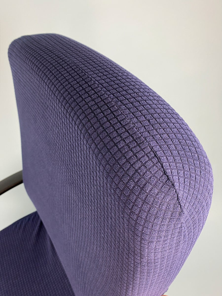 Чехол на компьютерное кресло ГЕЛЕОС 323Л (размер L, кубик, тёмно-синий) (арт. ГЧ00323Л)