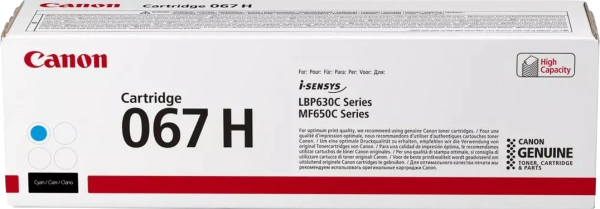 Картридж Canon 067H C (голубой, 2350 стр.) (арт. 5105C002)