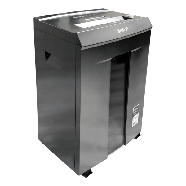 Шредер Office Kit S300, P-7, 0,8 x 5, 8 листов, 33 л., черный (арт. OK0805S300)