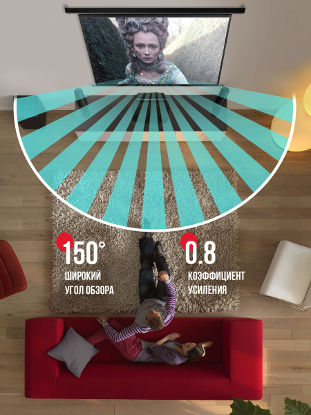 Экран для проектора SOK Cinema Apollo 295x184 (арт. SGPSMT-295x184A)