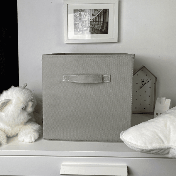 КОРОБ-кубик для хранения ГЕЛЕОС КУБ 33-1 (30х30х30 см) дымчатый (арт. КУБ33-1)