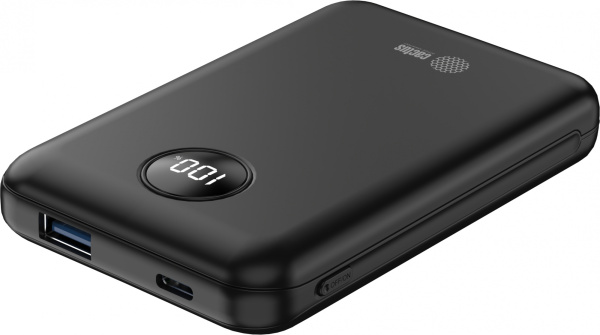 Мобильный аккумулятор Cactus (10000mAh, 22.5W, 4.5A, USB-A/USB-C, черный) (арт. CS-PBFSOA-10000)