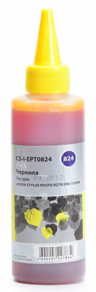 Чернила Cactus желтый 100мл для Epson (арт. CS-I-EPT0824)