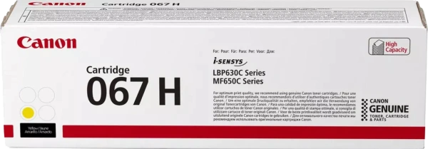 Картридж Canon 067H Y (желтый, 2350 стр.) (арт. 5103C002)